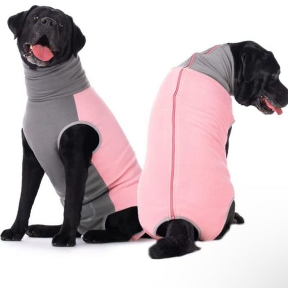 Dog Winter Jacket Polar Fleece Pet Warm Vest Medium Large Dogs Walking - Picture 1 of 7